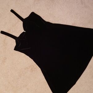 Black velveteen dress
